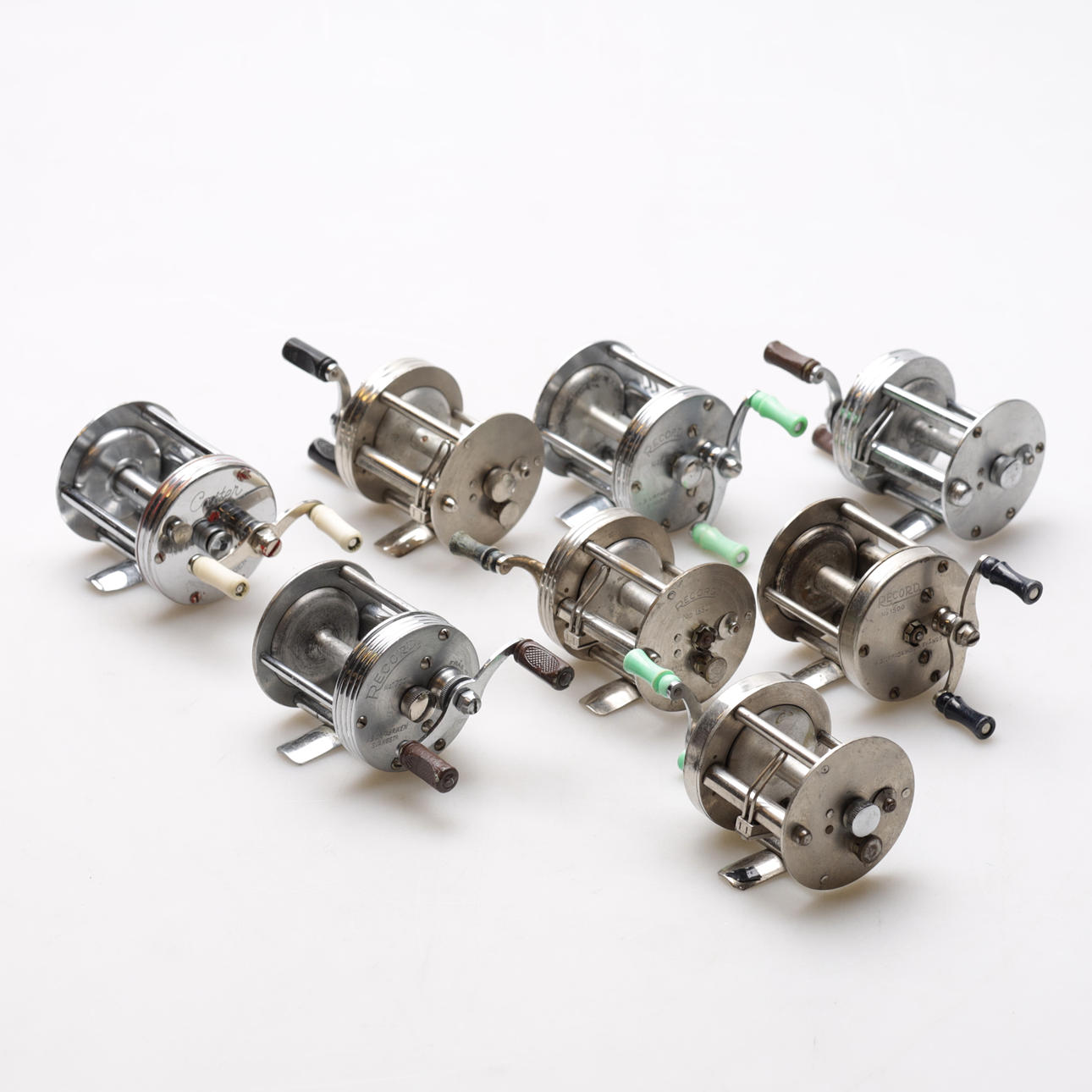 ROLLOS DE PESCA, 8 uds. Registro, Pebeco, Caster, 1900.