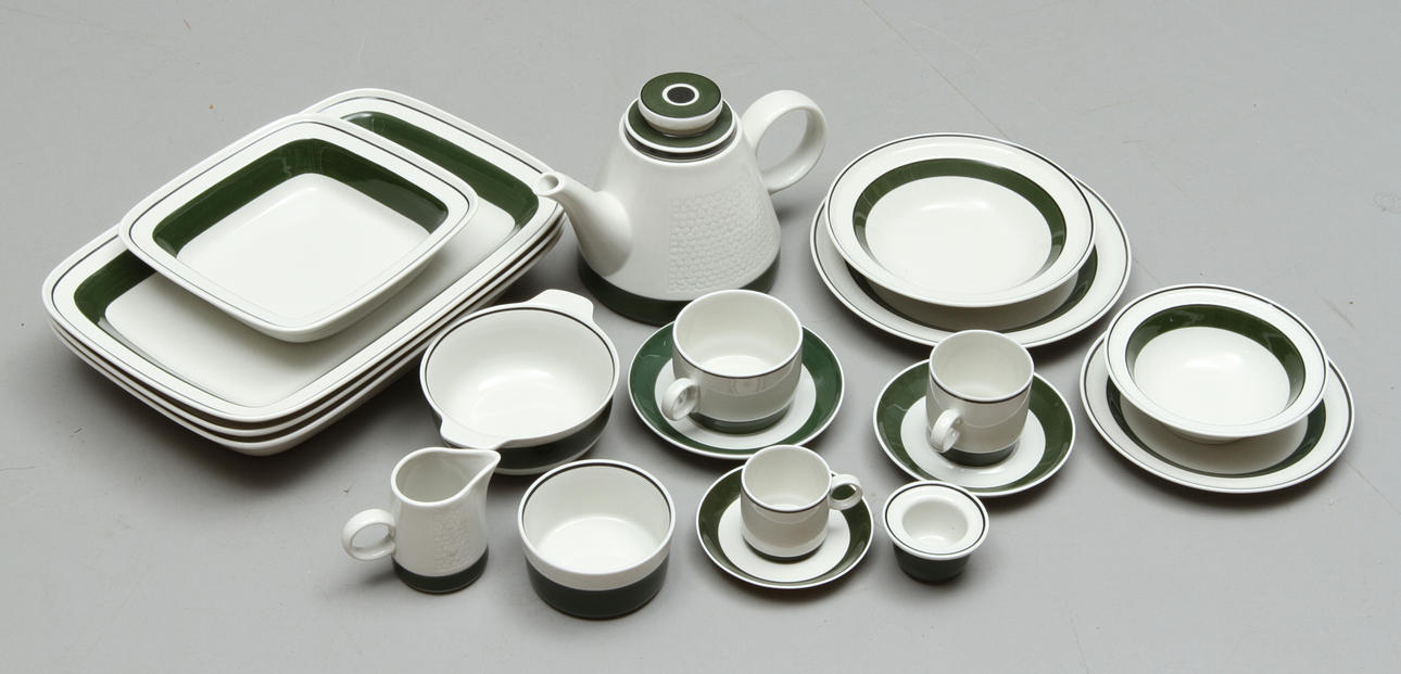 MATSERVISDELAR, ca 75 delar, "Taffel", Rörstrand, 1970-tal.