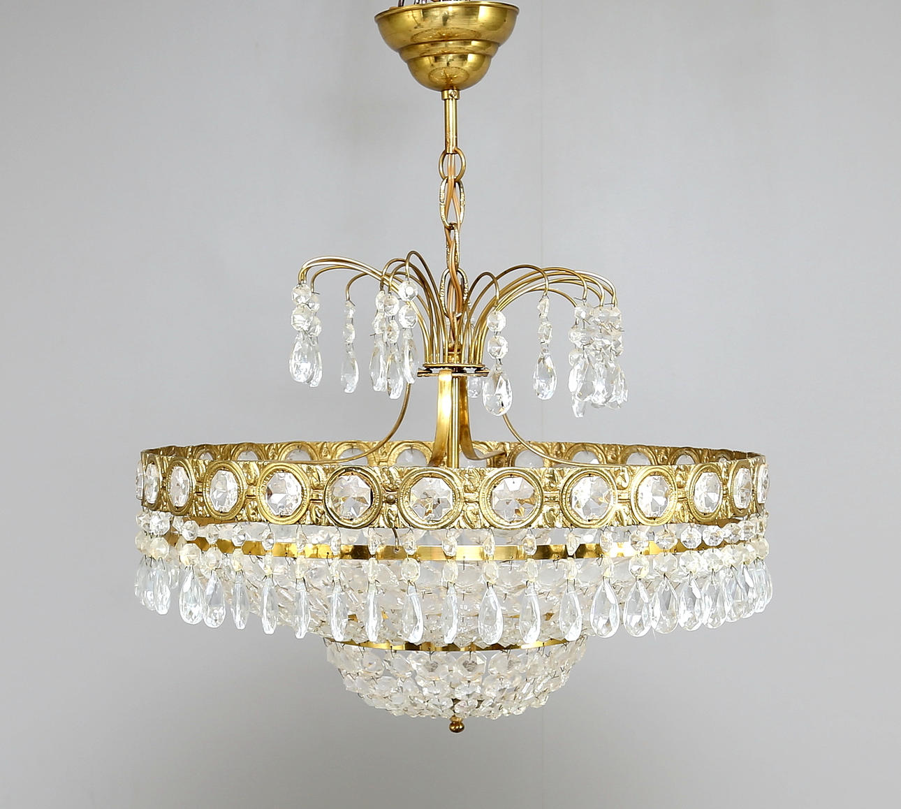 LJUSKRONA, 1900-tal, mässing.