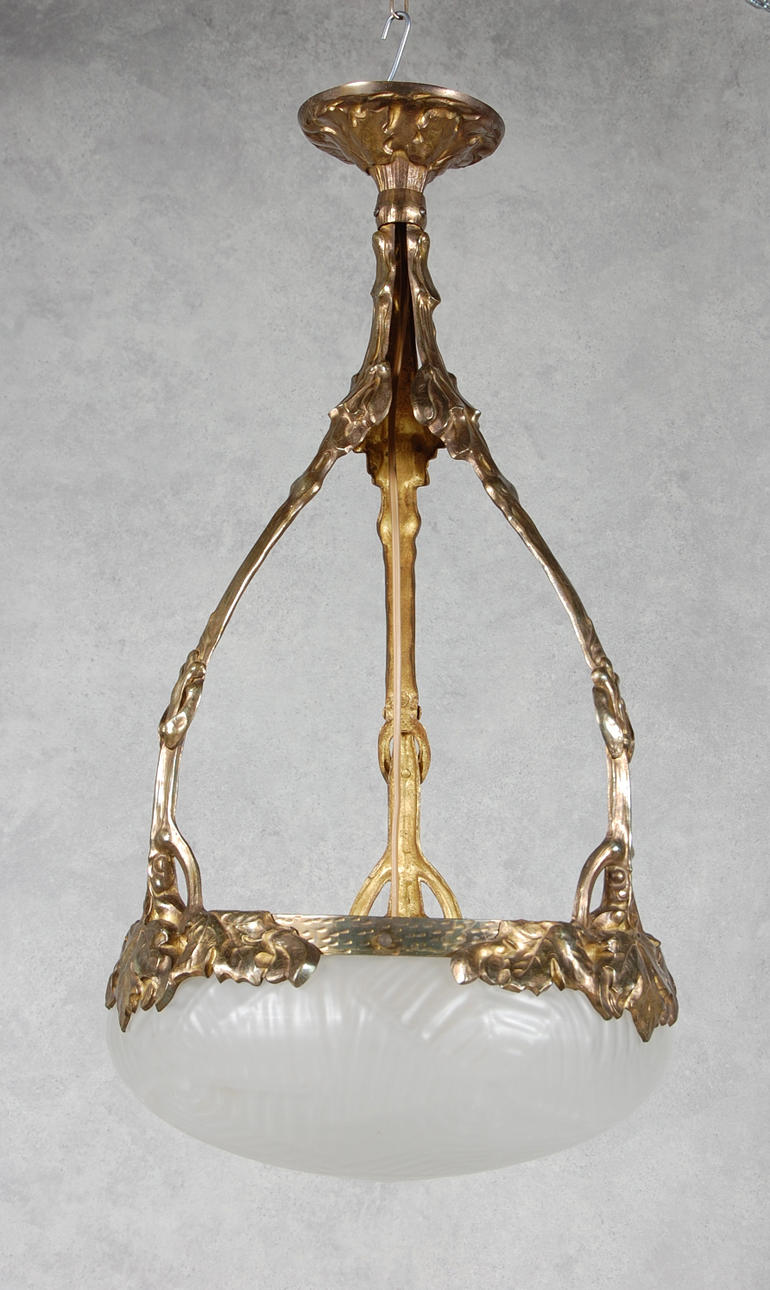 TAKLAMPA, jugend, tillskriven Alice Nordin Böhlmarks lampfabrik , 1910-20-tal.