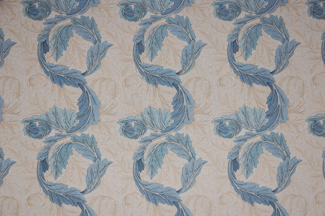 TYG, hel linne, William Morris, " Acantus Scroll " 3 m, nytt.