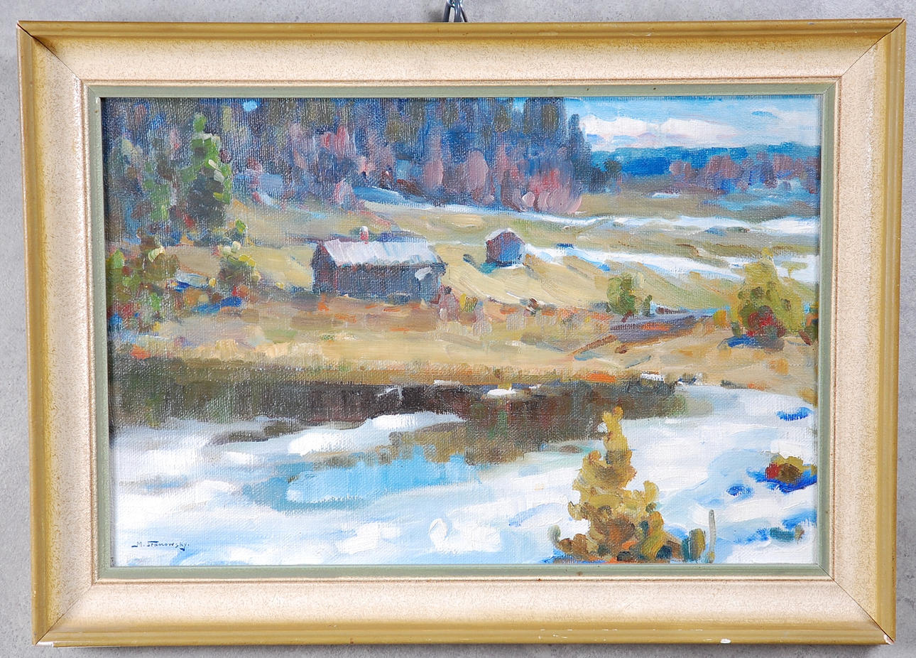 MIKAEL STANOWSKY. 1883-1935, olja på duk, signerad.