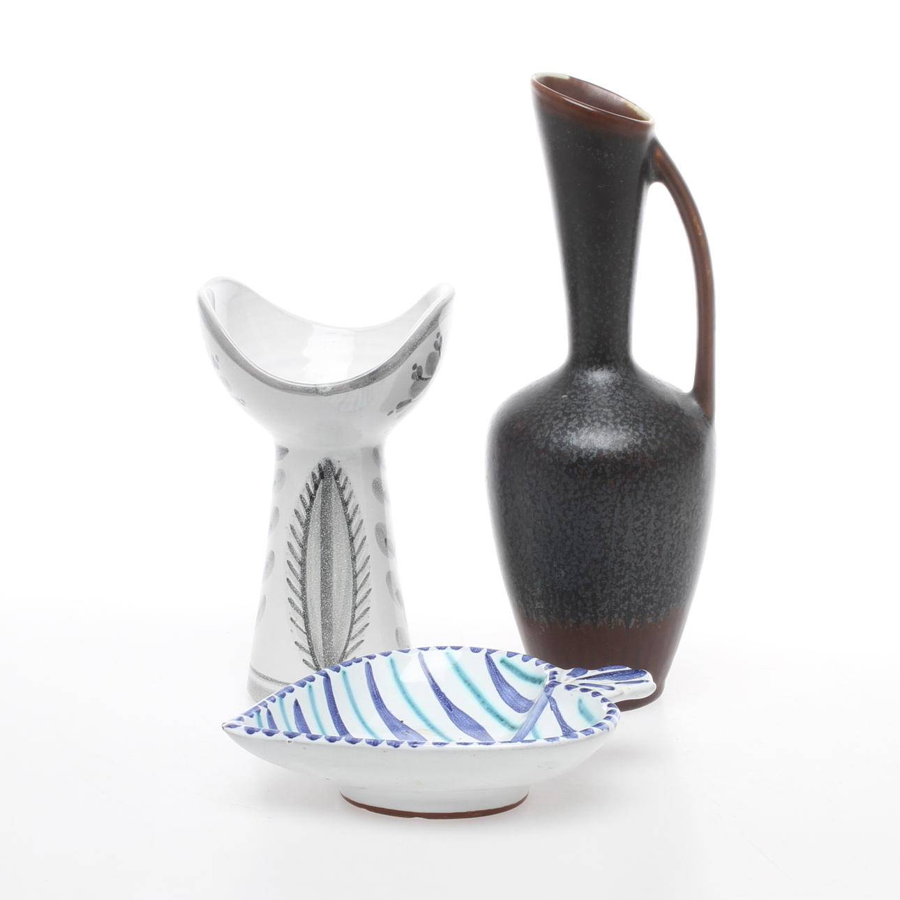 PARTI KERAMIK, 3 delar, Gunnar Nylund, Laholm och Jani Keramik.