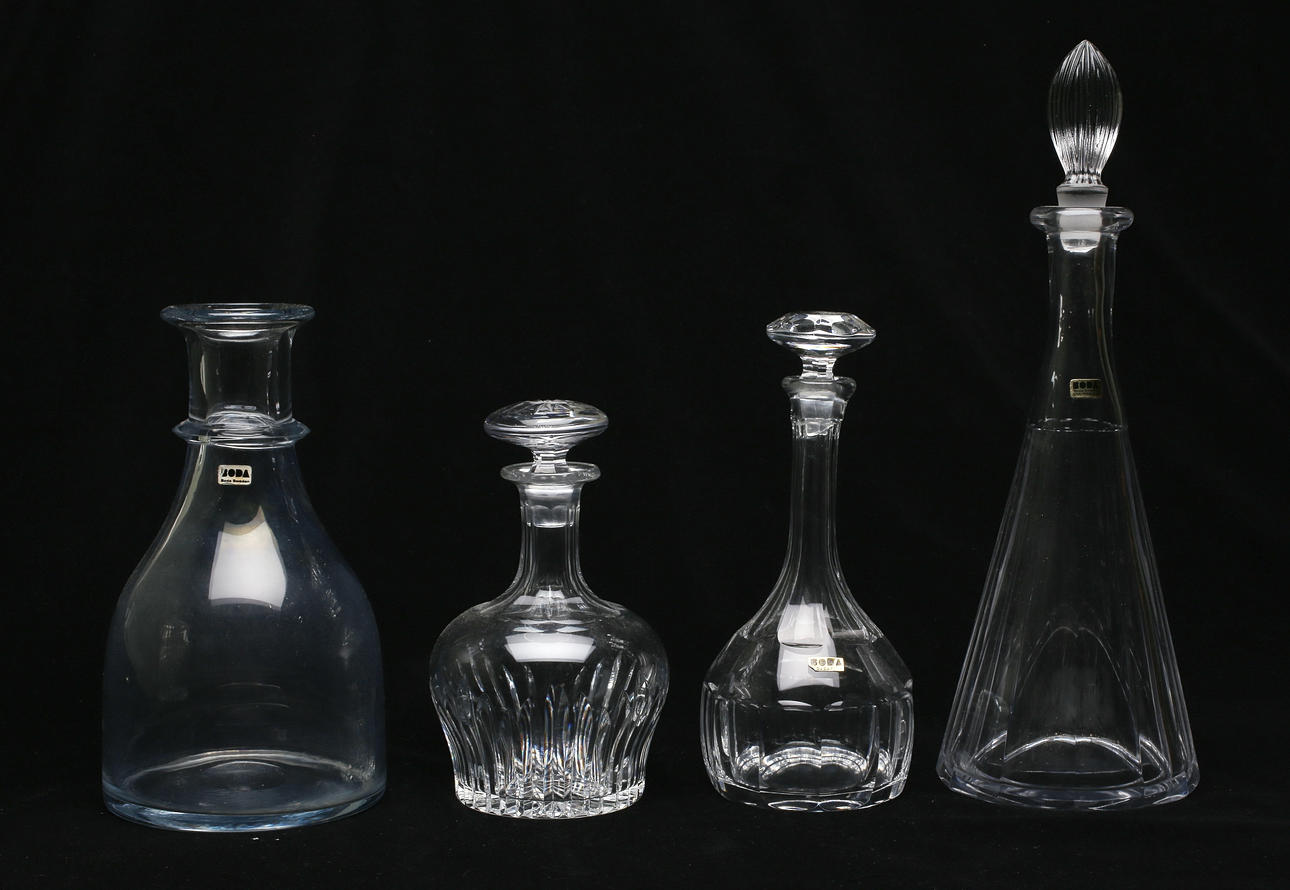 KARAFFER, 4 st, Kosta Boda.