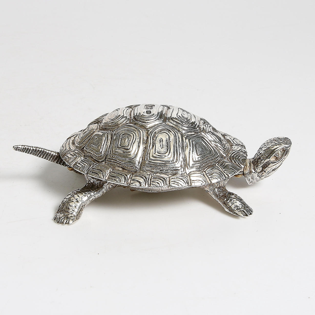 RINGKLOCKA, silver, Sköldpadda, Joseph Braham, London, 1899.