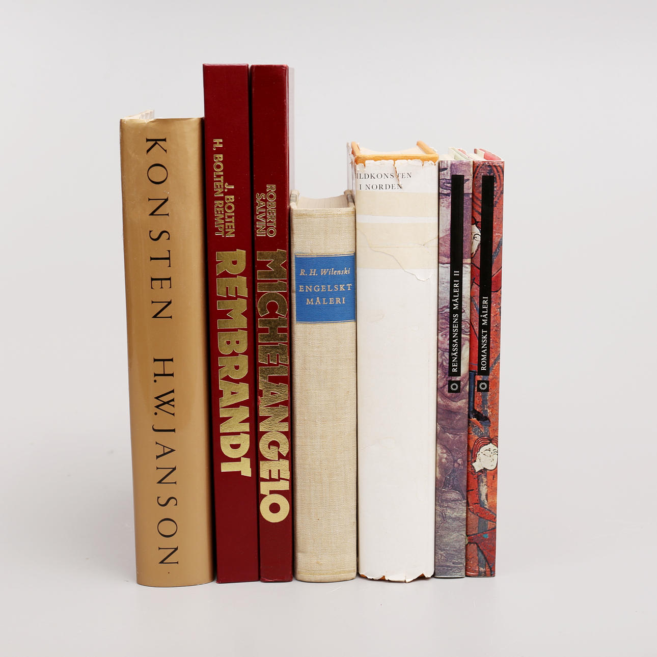 KONSTBÖCKER, 7 st, Äldre konst.