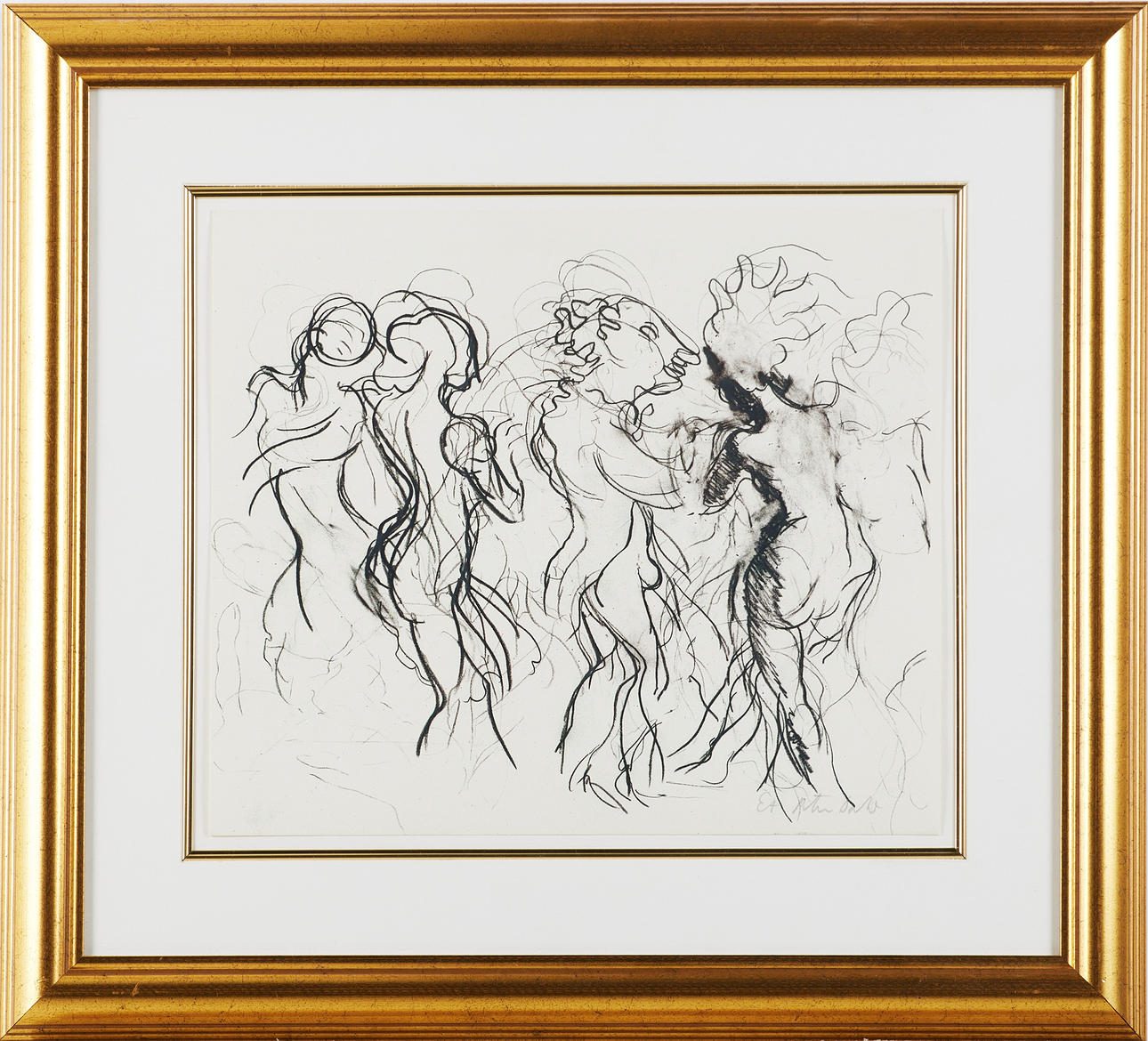 PETER DAHL. Dance, lithograph, signed and marked EA.