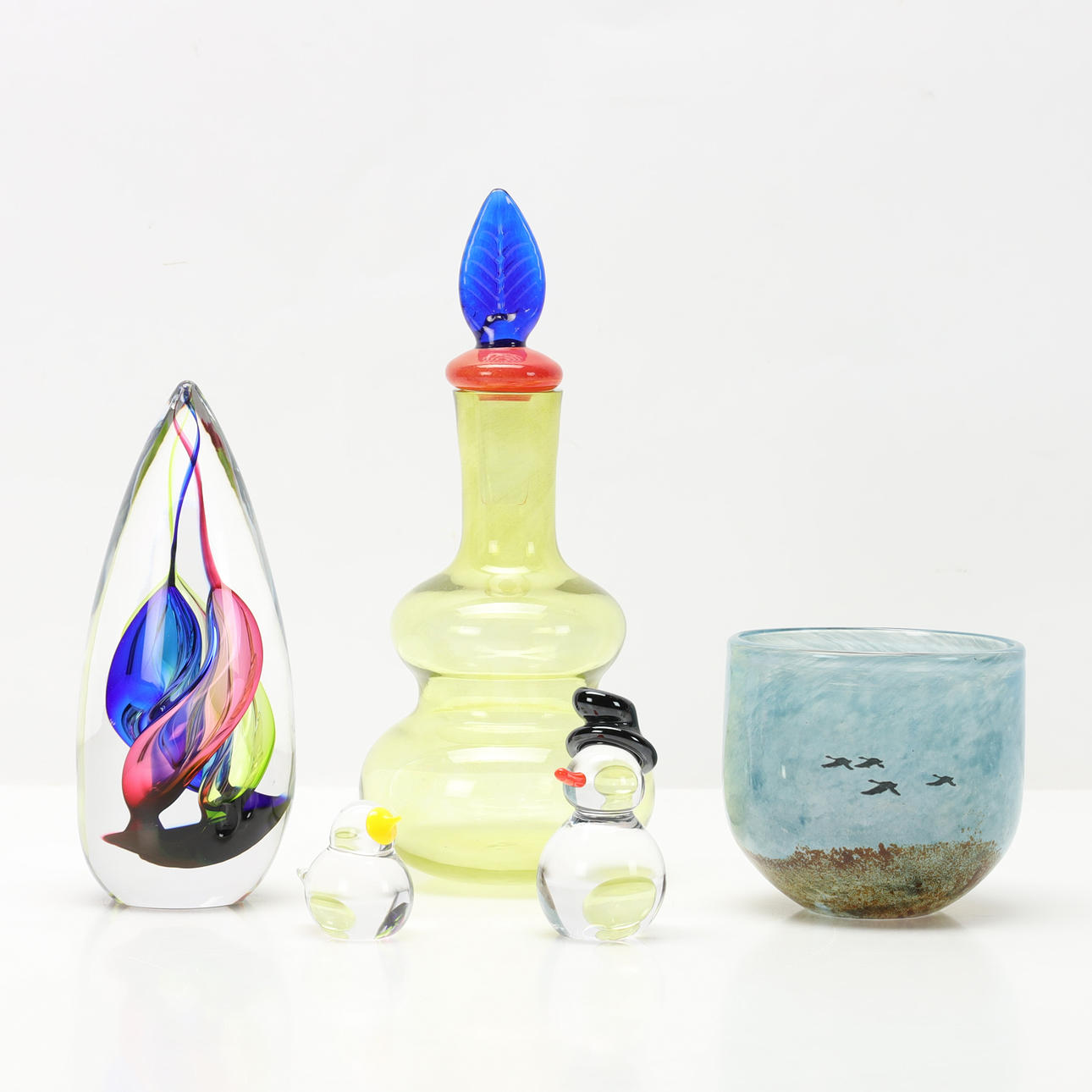 SWEDISH ART GLASS, 5 osaa.