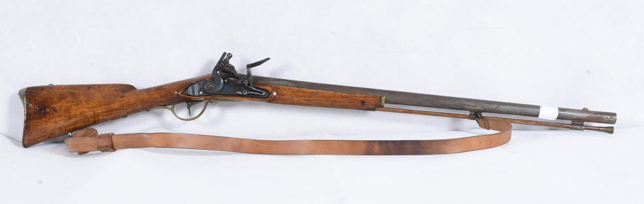 RIFLE DE BLOQUEO DE PEDERNAL, siglo XIX.
