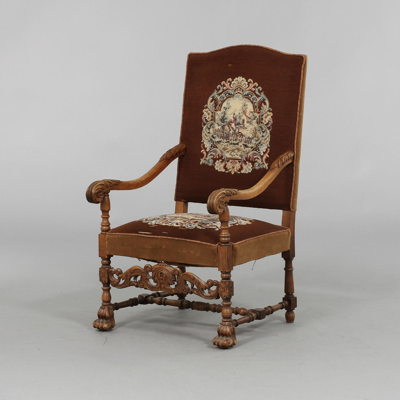 KARMSTOL, Nyrenässans, sent 1800-tal.