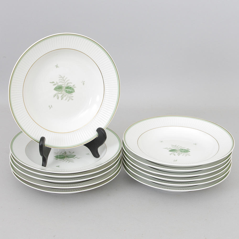 DESSERTTALLRIKAR, "Grön Melodi", Royal Copenhagen.