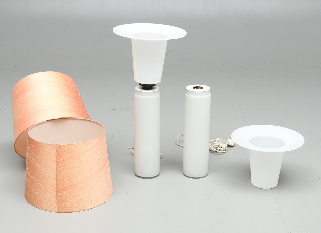 BORDSLAMPOR, 1 par, glas, Luxus. 1960-tal.