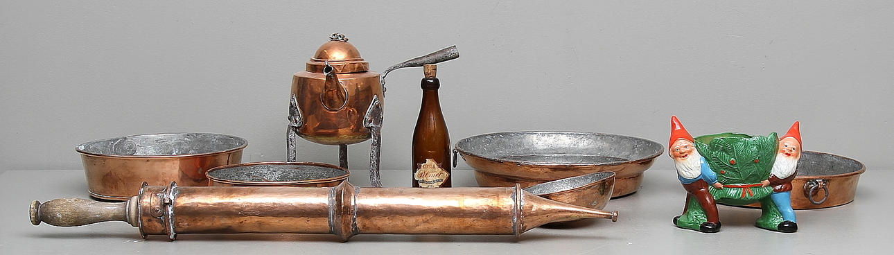 KOPPAR, KERAMIK och GLAS, 1800-1900-tal.