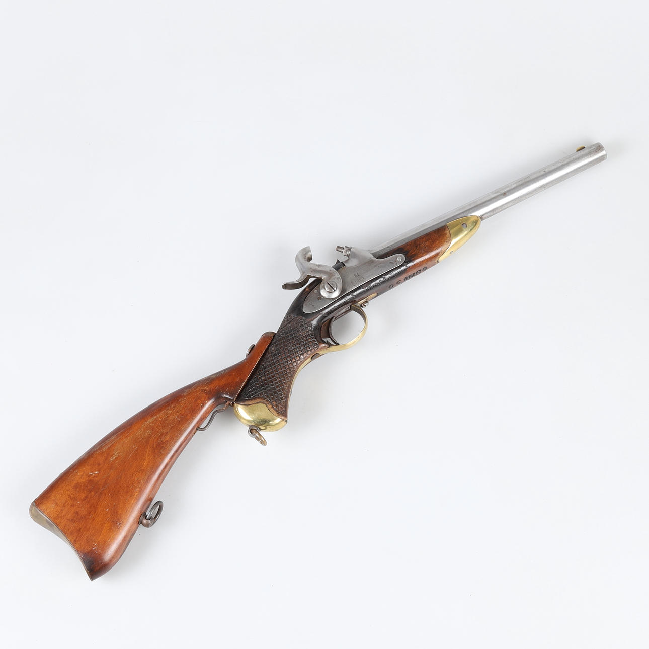 BLOK PISTOL, m/1850 med løst stempel.