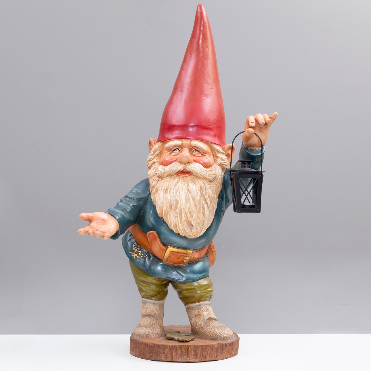 SANTA mit Laterne, Rien Poortvliet, 1900.