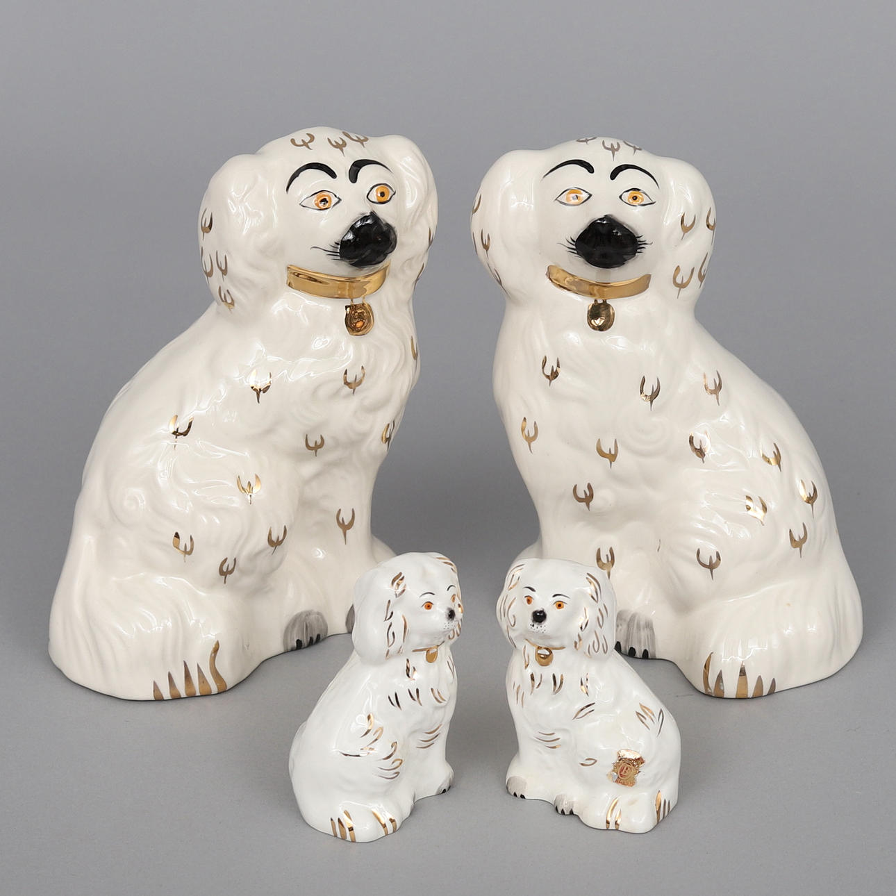 PORSLINSHUNDAR, 2 par, Beswick, England.