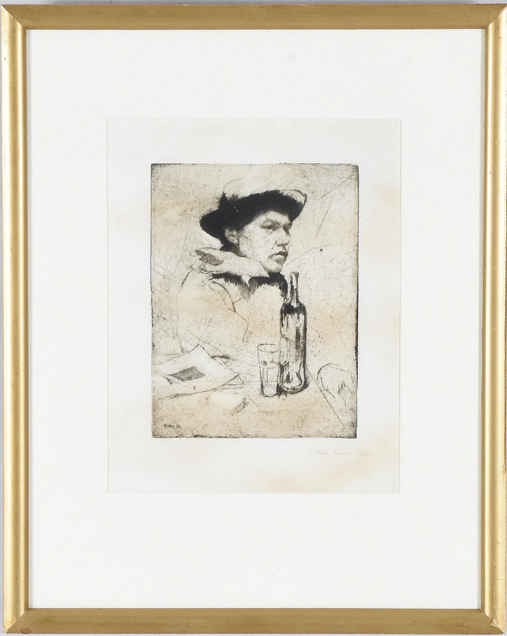 AXEL FRIDELL. Etsning.