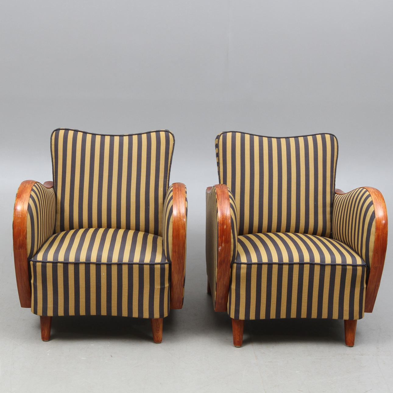 FÅTÖLJER, 1 par, funkis, 1930/40-tal.