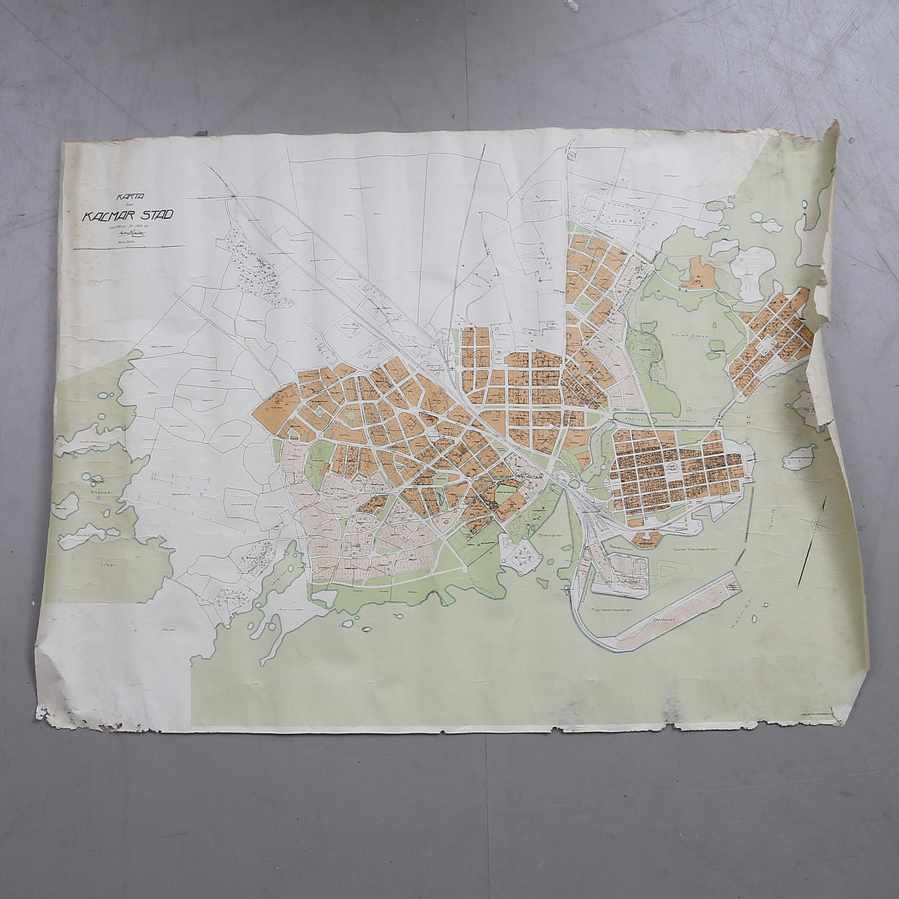 MAP, Kalmar City, 1922.