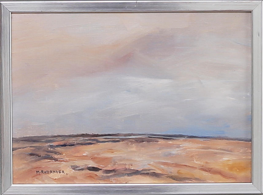 MÅNS ROSSANDER. Alvaret, Öland, olja på duk, signerad M Rossander.