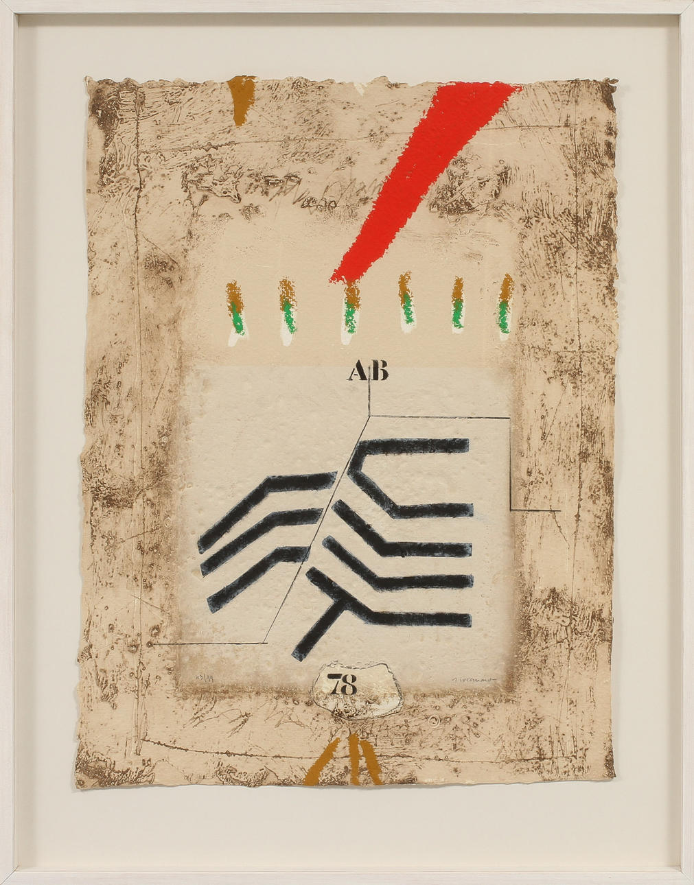 JAMES COIGNARD. Komposition, färgetsning med carborundum, signerad och numrerad 43/99.