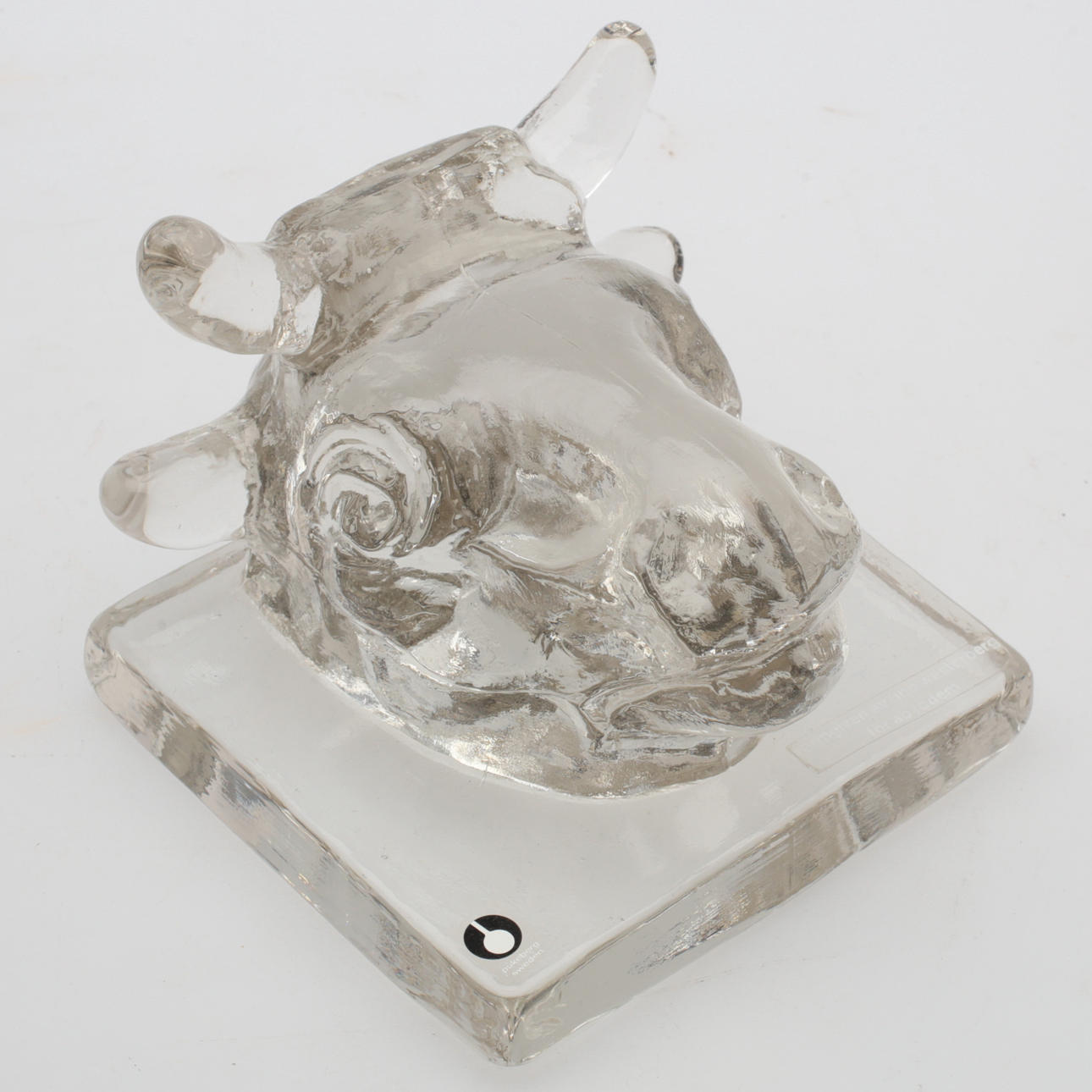 UNO WESTERBERG. Sculpture, glass, Pukeberg.