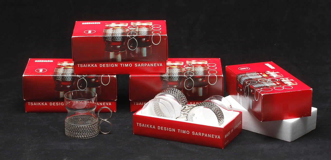 TEMUGGAR, 9 st 'Tsaikka', Timo Sarpaneva, Iittala.