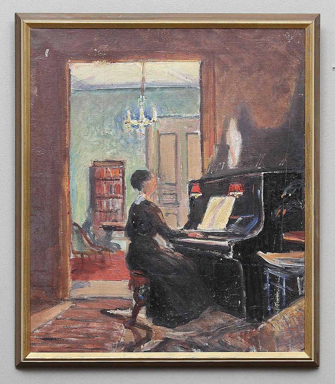 ERNST SMITH. Olja på duk. Osignerad.