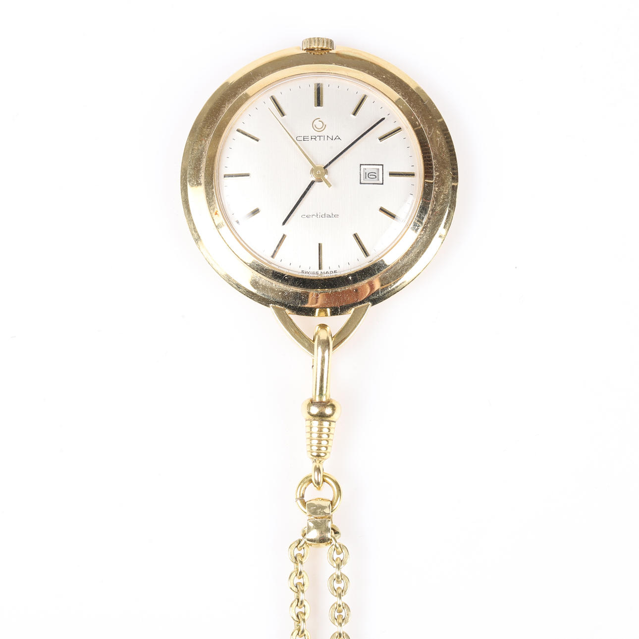 PENDANT, Certina Certidate, gold-plated.