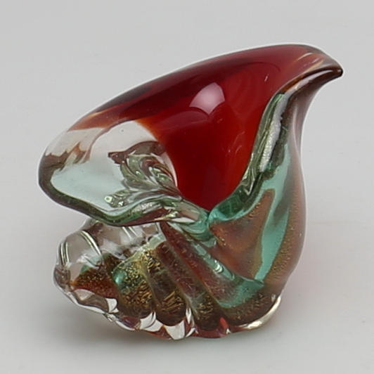 SKÅL i glas. Troligen Murano, Italien.