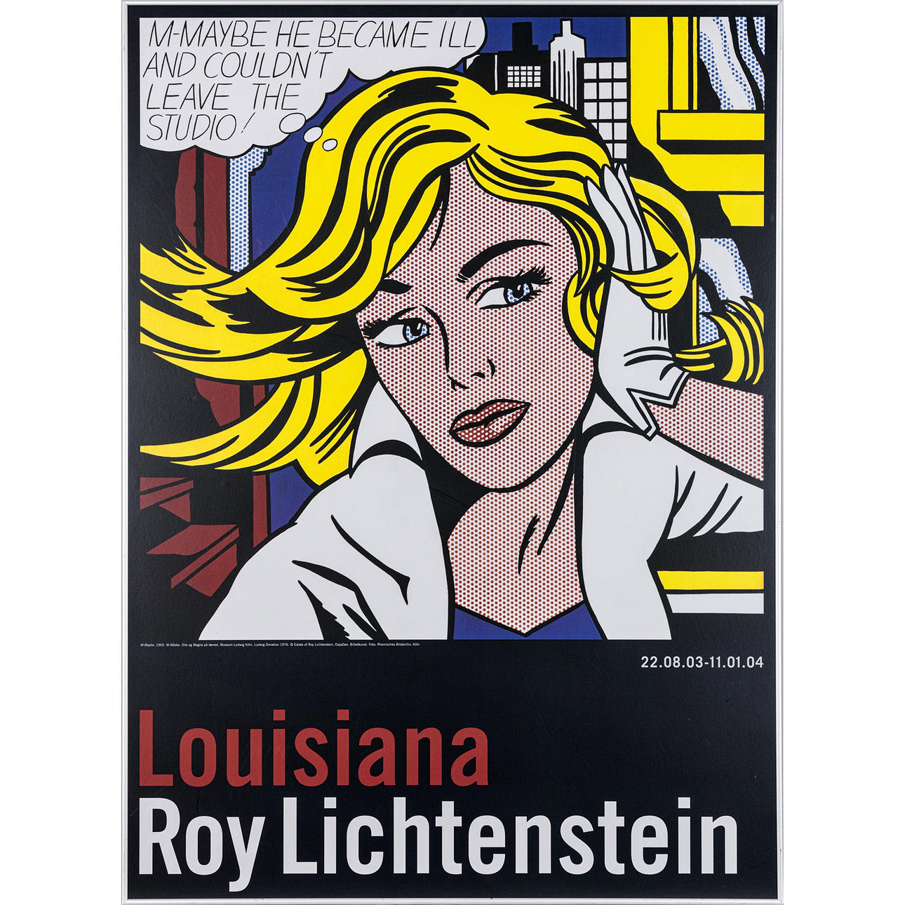 ROY LICHTENSTEIN. después, póster, Luisiana, 2003.