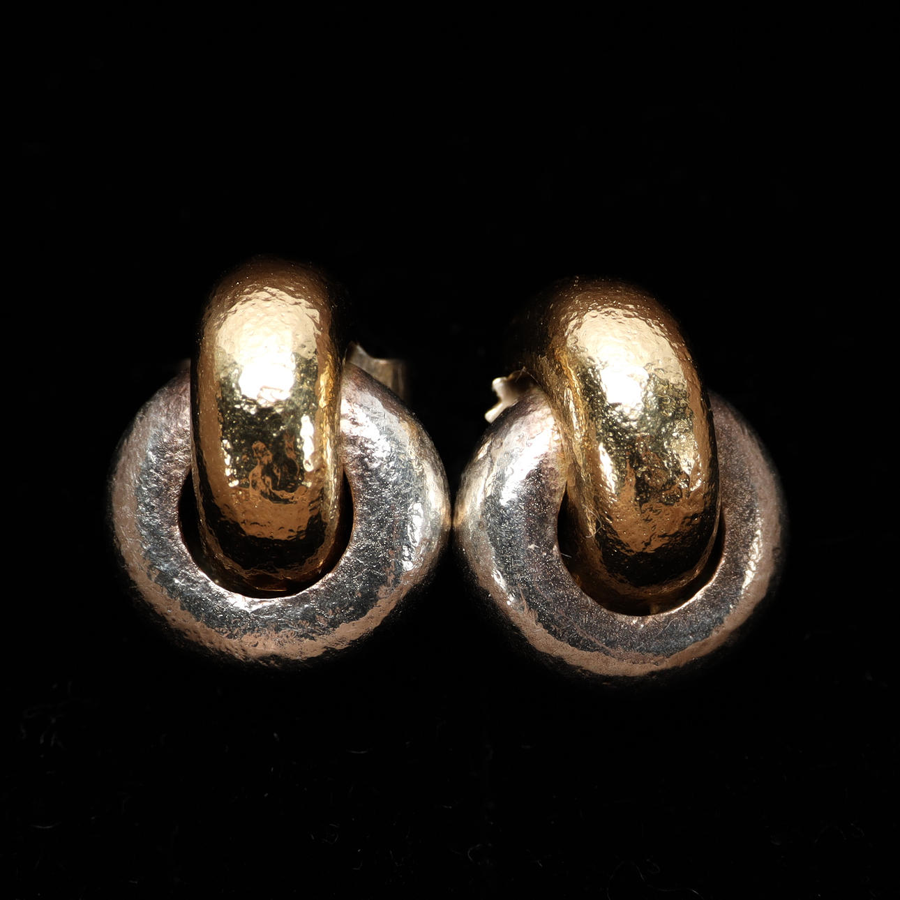 ÖRHÄNGEN, Rauff, sterling silver och 18K guld.