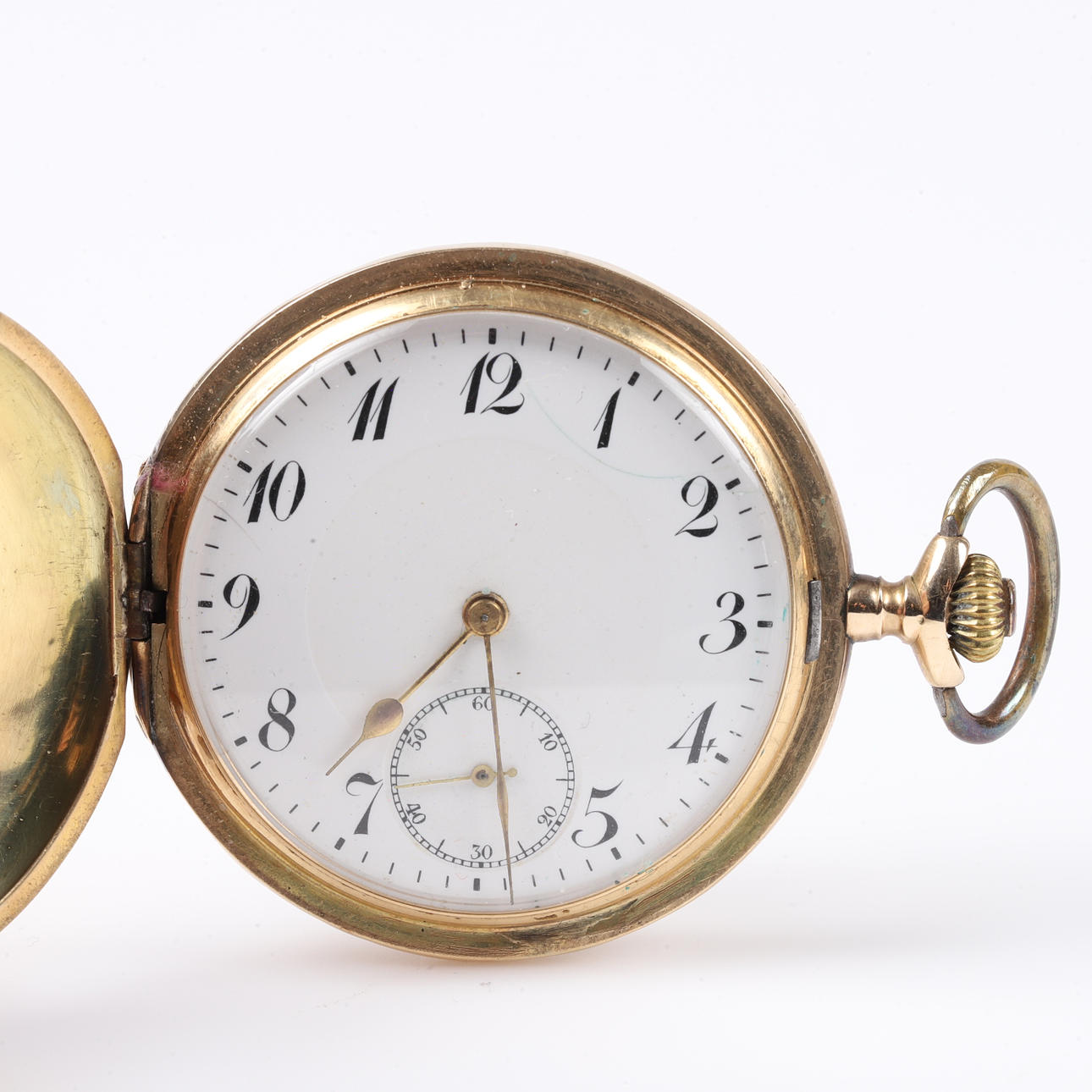 LOMMEUR, savonette, 14 K guld.