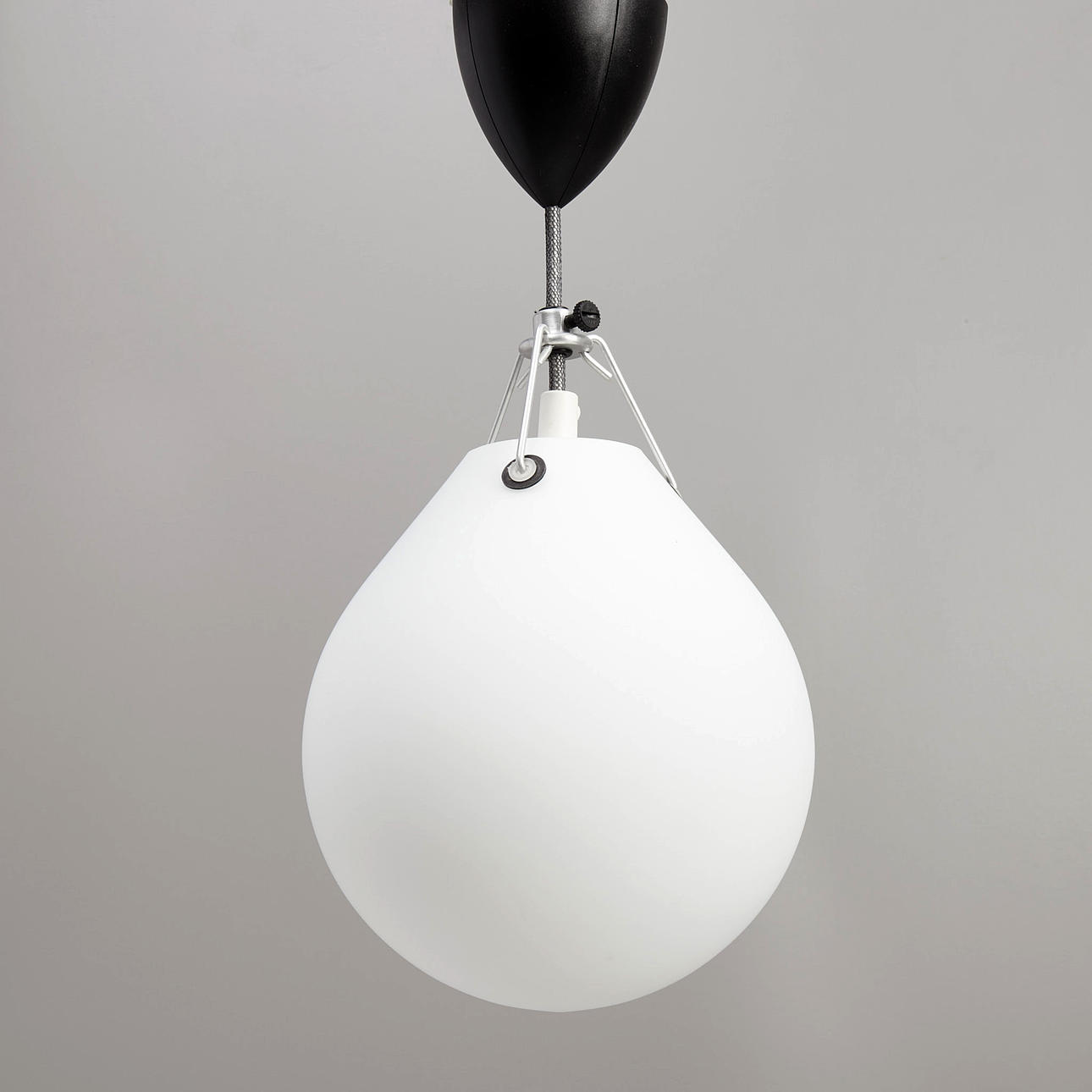 LOUIS POULSEN (DANMARK). Ceiling fixture, Moser Pendel, glass.