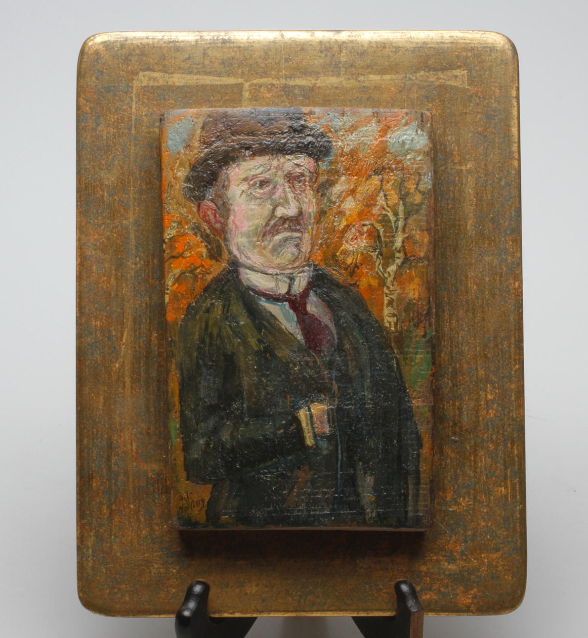 OLLE NORDBERG. Olja på trä, signerad.