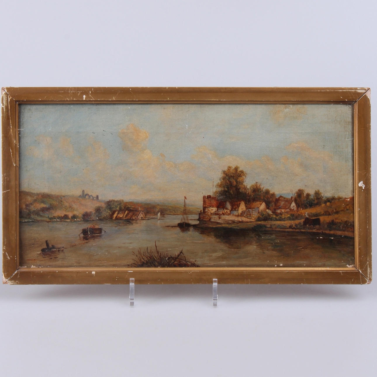 OIDENTIFIERAD KONSTNÄR. olja på duk, England, 1850-tal.