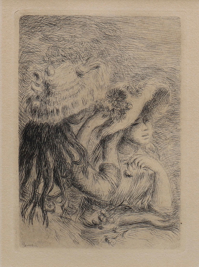 PIERRE AUGUSTE RENOIR. EFTER. "LE CHAPEAU EPINGLE".