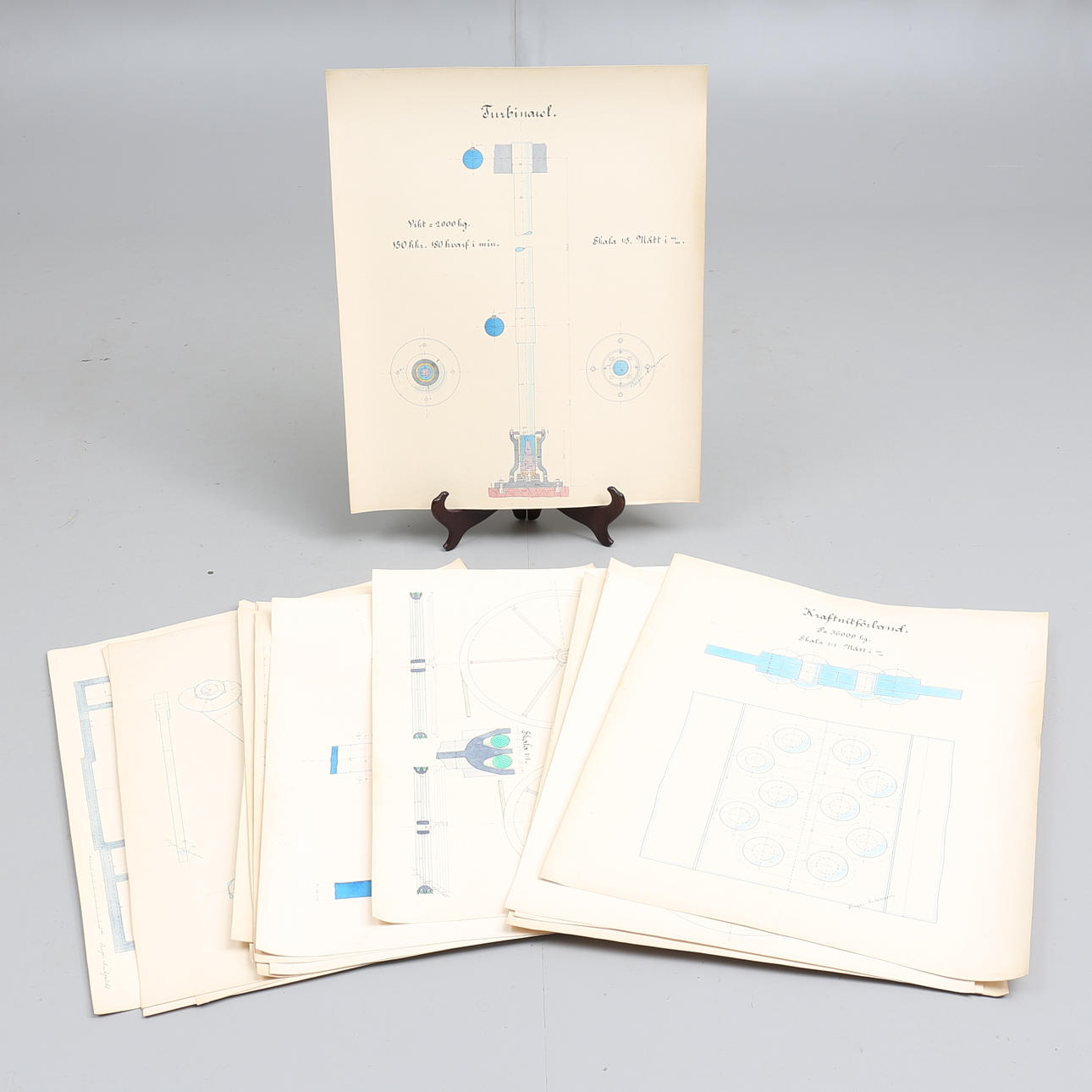 RITNINGAR, 22 st, industri, Birger Nordfeldt, 1800-talets slut.