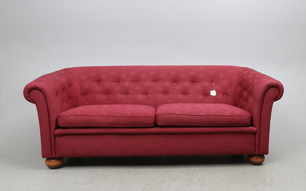 SOFFA, chesterfieldmodell, Arne Norell för Norells AB, Aneby.