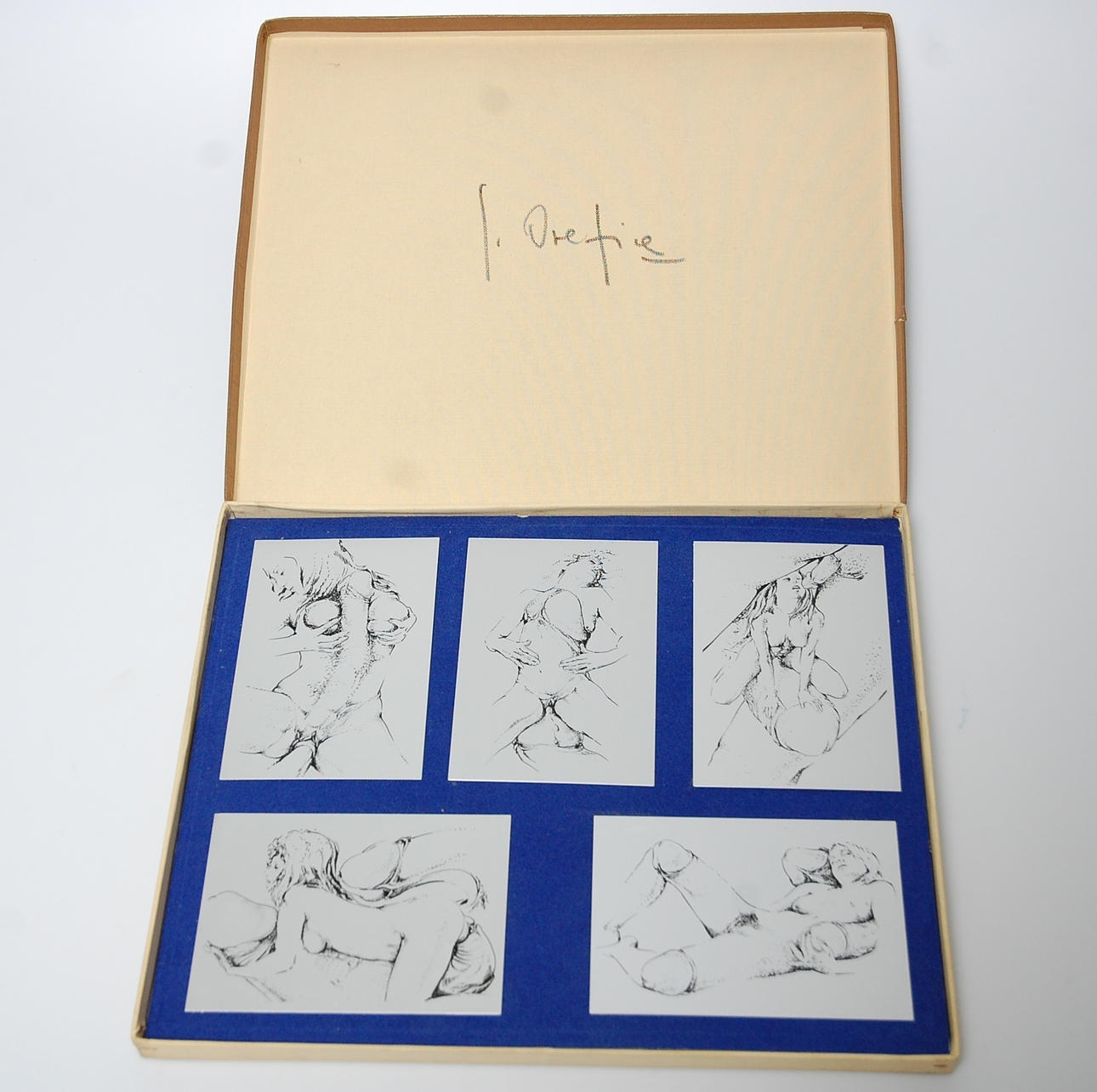 EROTICA, di g.orefice, 5 st, erotiska tryck på aluminiumplåtar.