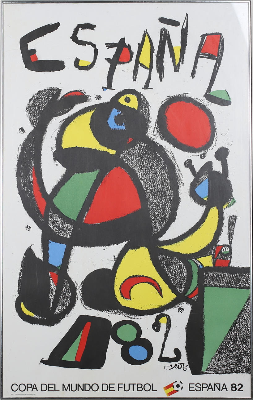 JOAN MIRO. efter. Affisch. Copa del Mundo de Futbol, Espana 82.