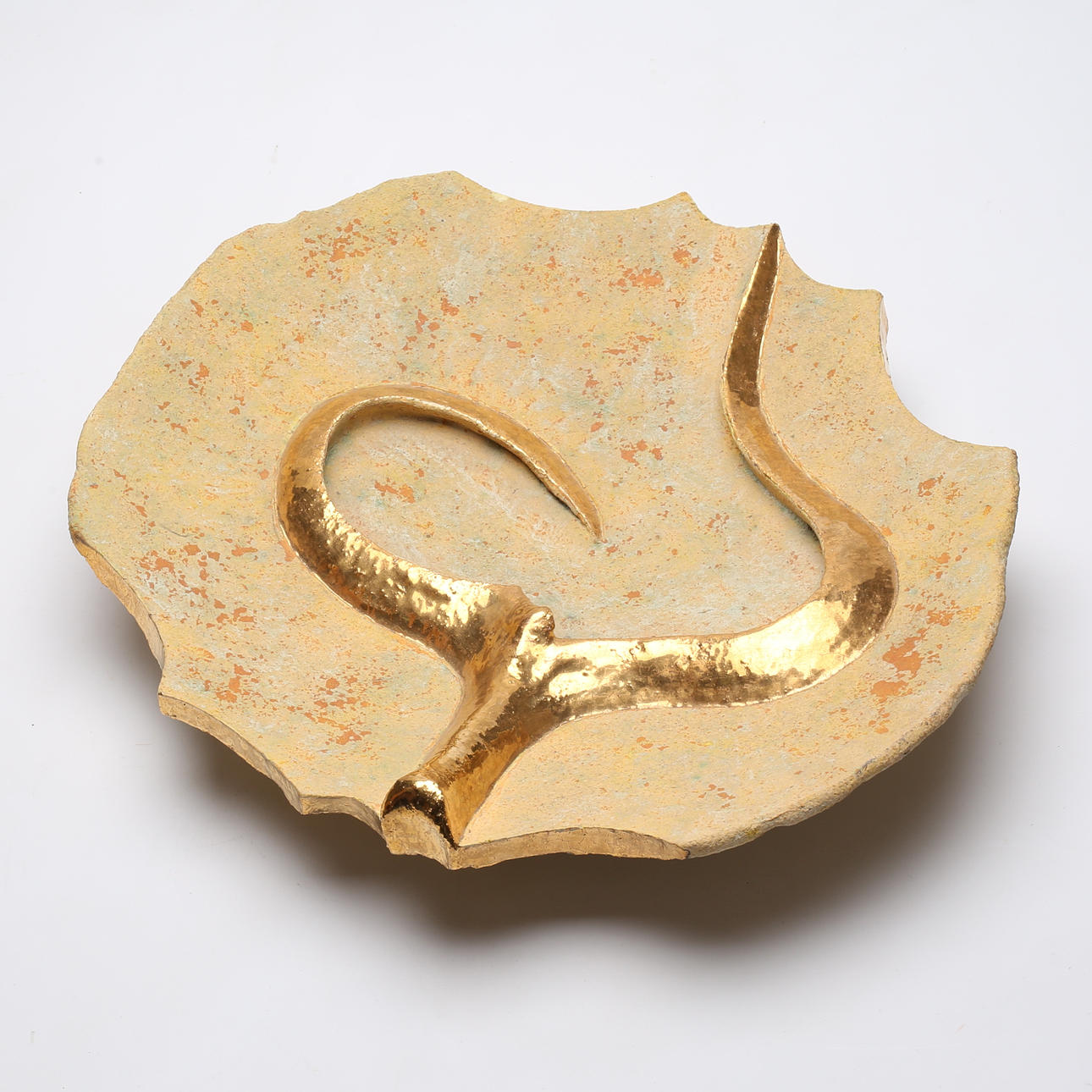 ALF EKBERG. Dish, ceramic, signed.