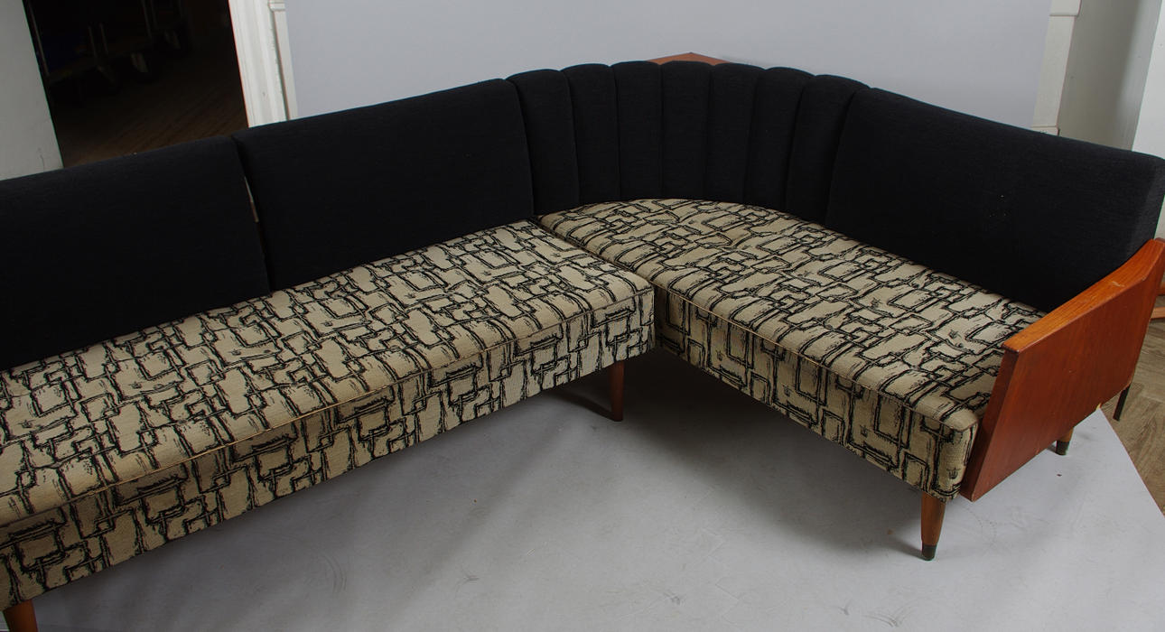 HÖRNSOFFA, teak,1900-talets mitt.