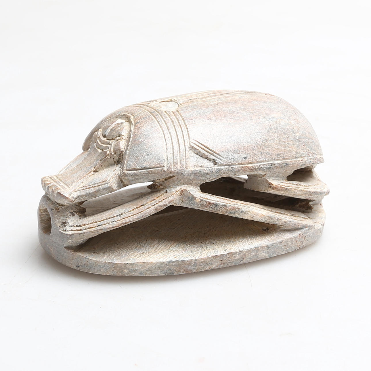 SKARABÄUS, Stein, wohl Ägypten, 18/1900.