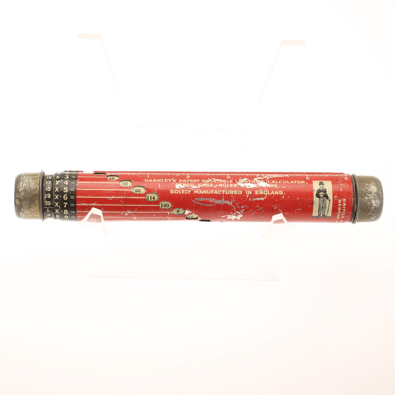 KALKYLATOR, Darnley´s patent rotable lightning calculator.