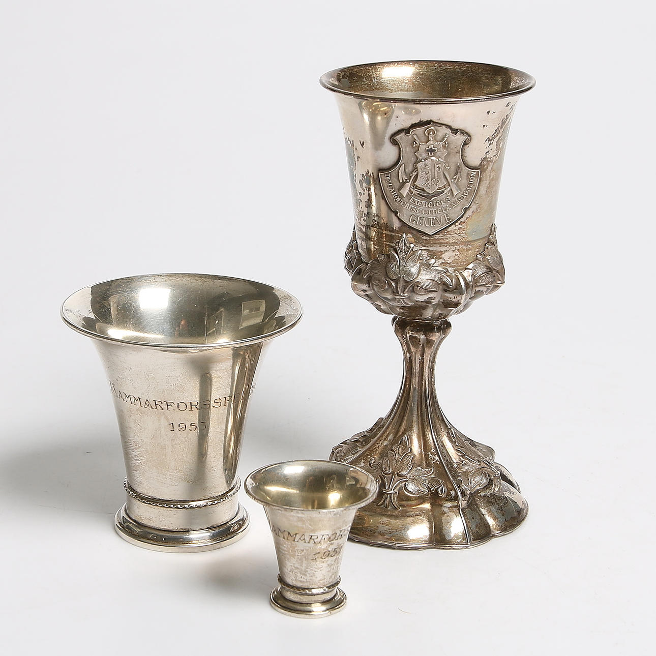PARTI SILVER, 3 delar, bl.a. GAB. 190 gram.