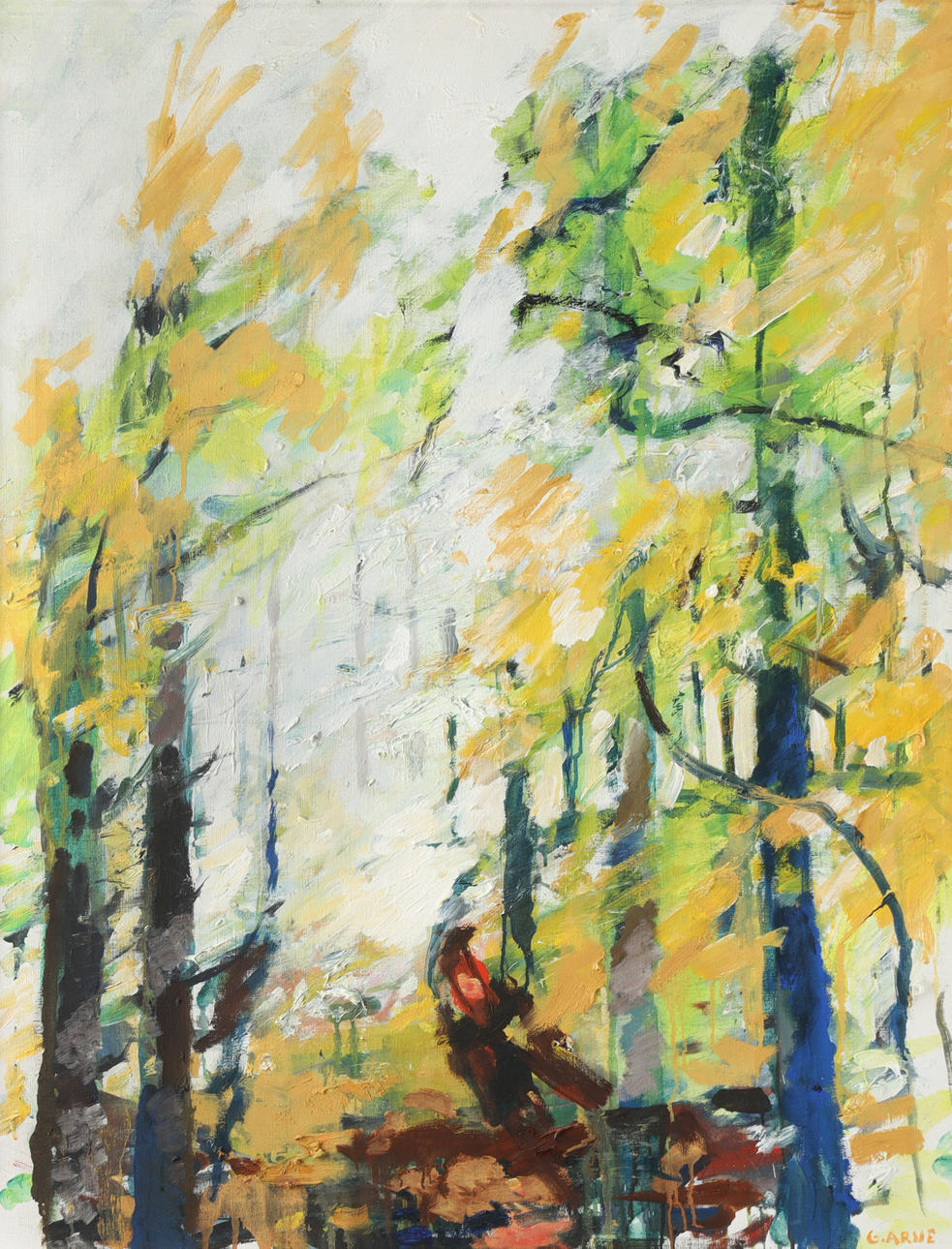 GUSTAV ARNE. Maisema "kevät".