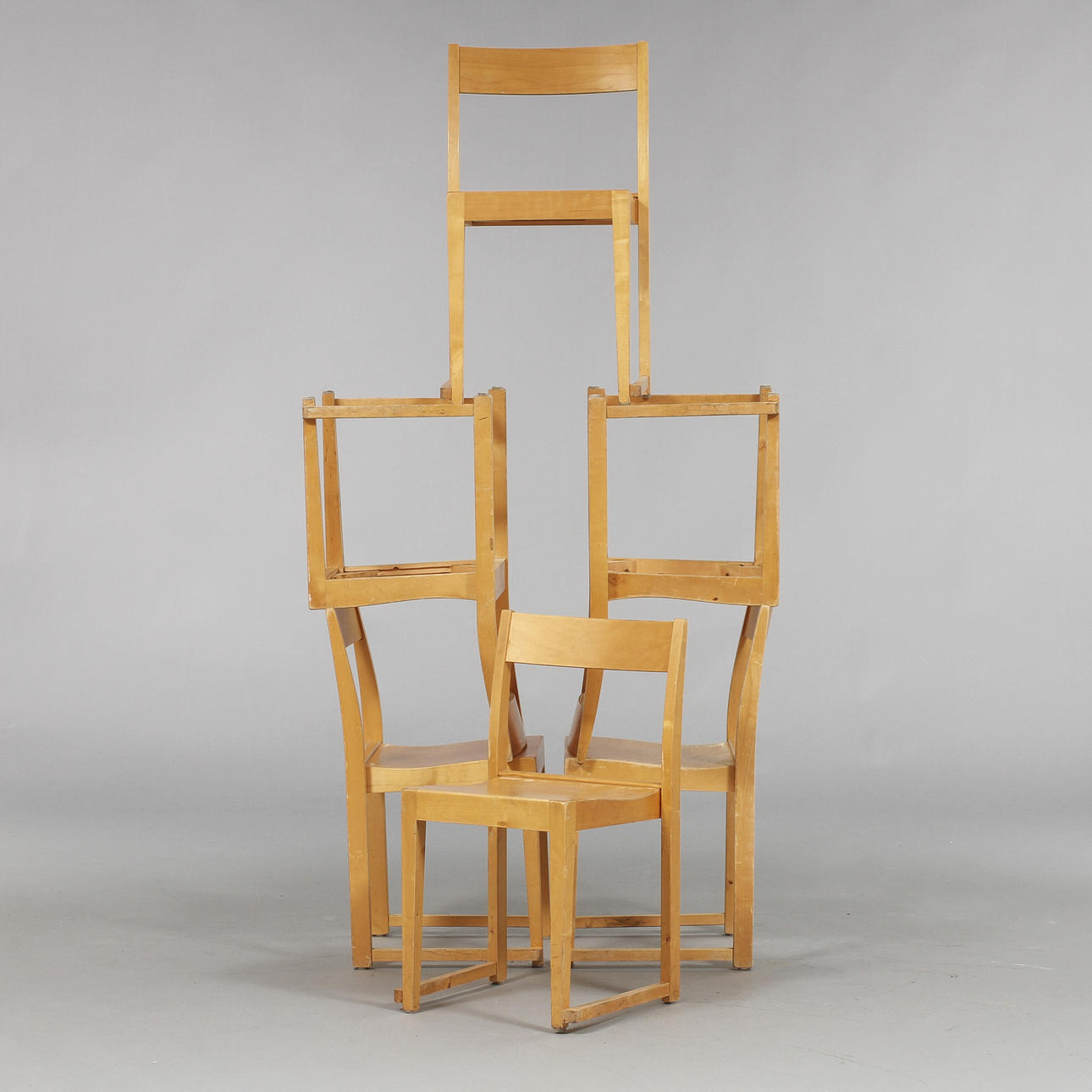 STOLAR, 6 st, "Orkesterstolen", Sven Markelius för Bodafors.