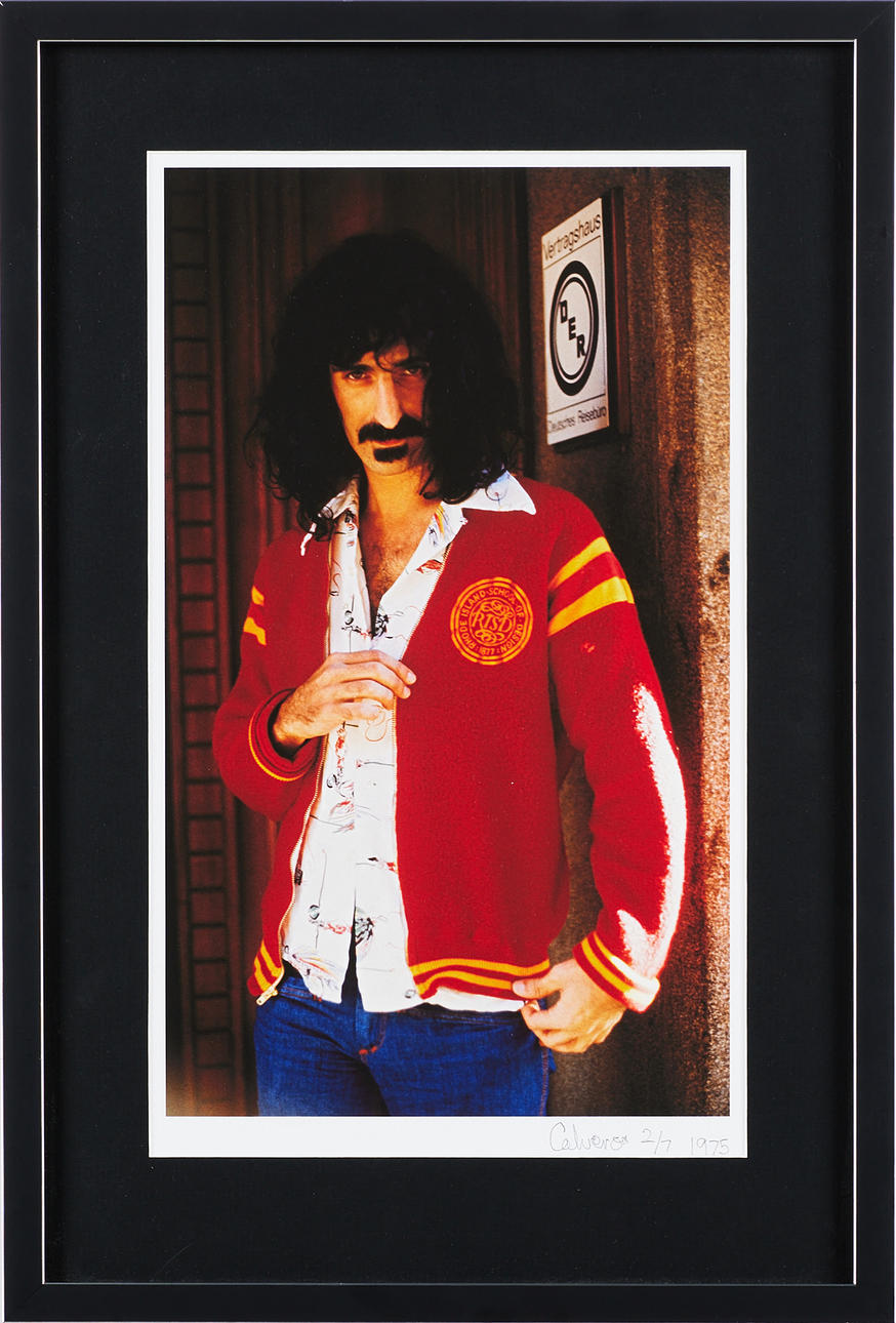 TORBJÖRN CALVERO. Frank Zappa, pigment print, signed, dated 1975 and numbered 2/7.