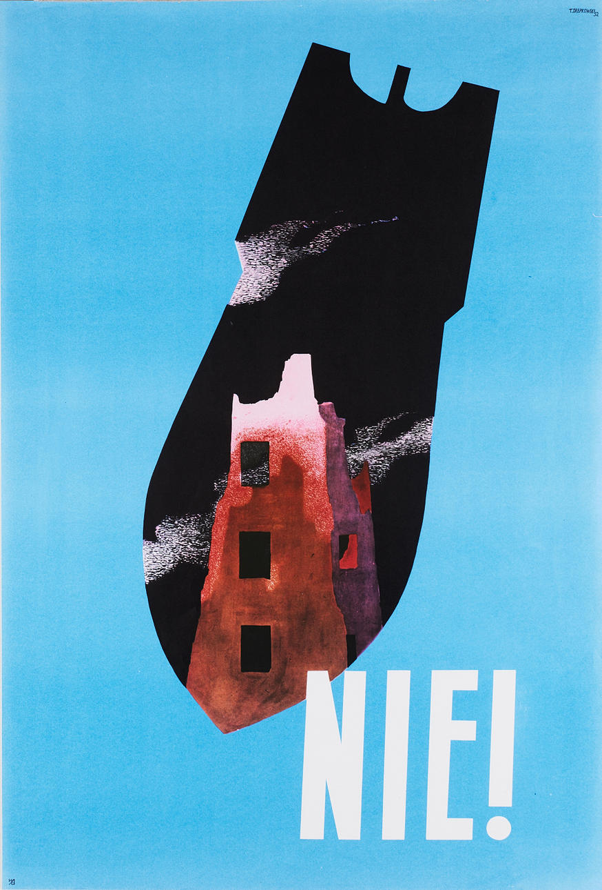 POSTER, “NIE!", designed by Tadeuz Trepkowski 1952, MOMA.